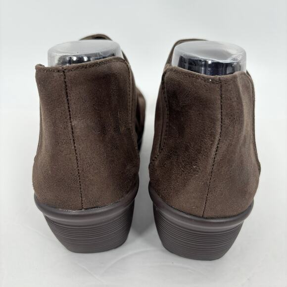 Skechers Wedge Booties Slip On Ankle Boots 10 Air Cooled Memory Foam Parallel - Picture 7 of 10